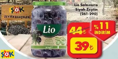 LİO SALAMURA SİYAH ZEYTİN LİO SALAMURA SİYAH ZEYTİN